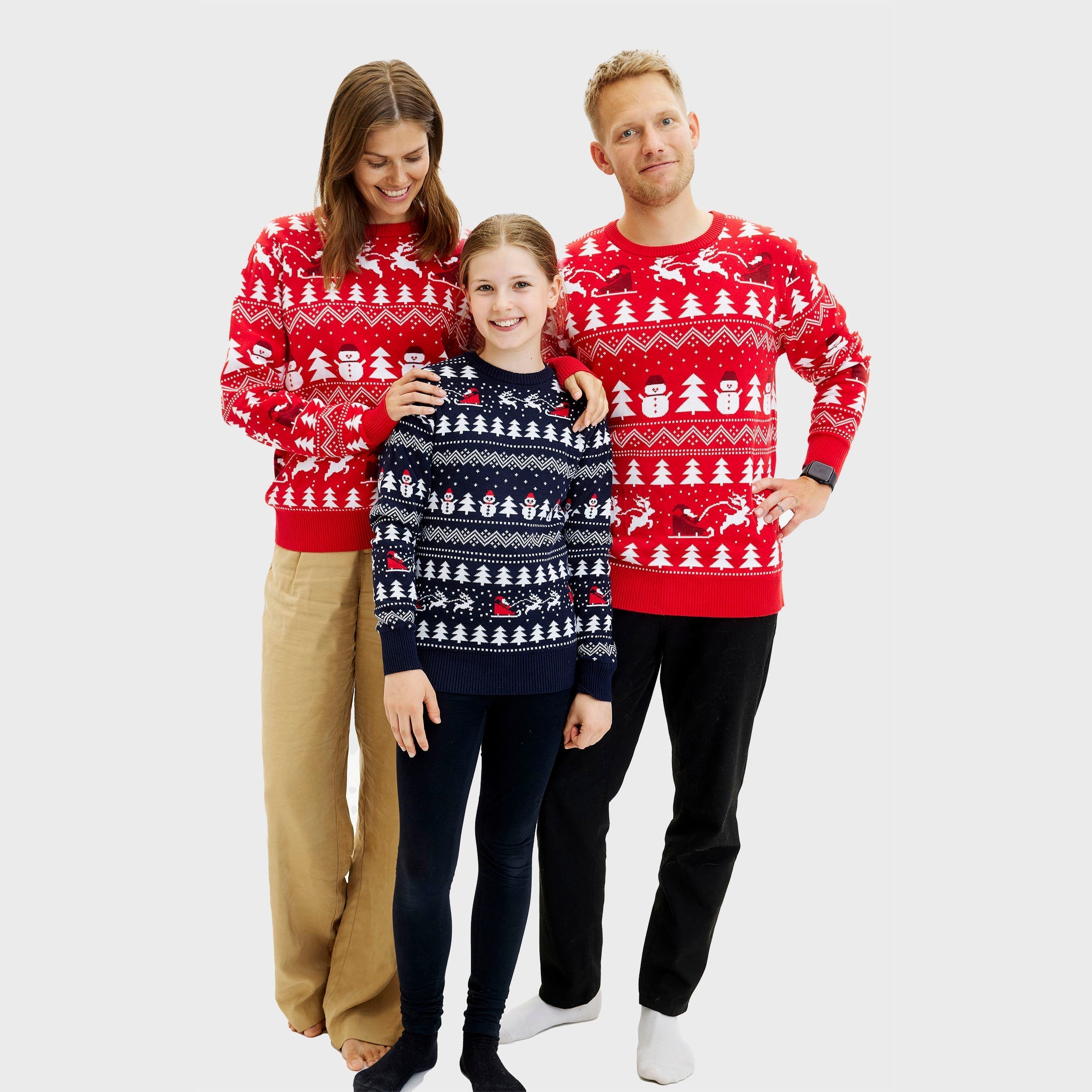 Tyylikäs Punainen Jouluneule – Miehet